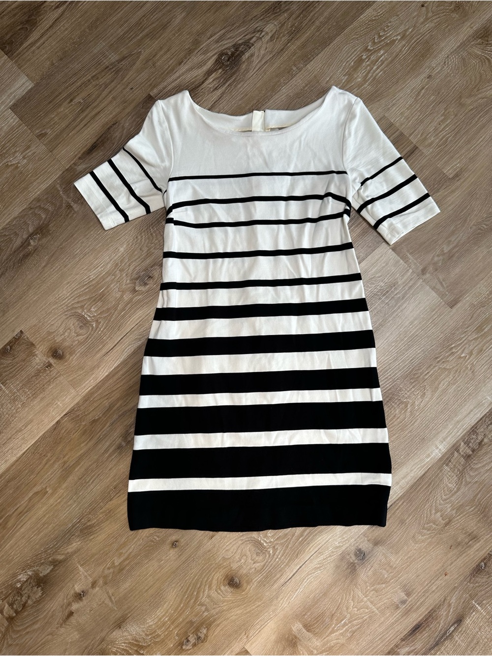 Classic Black & White Striped Women's Dress